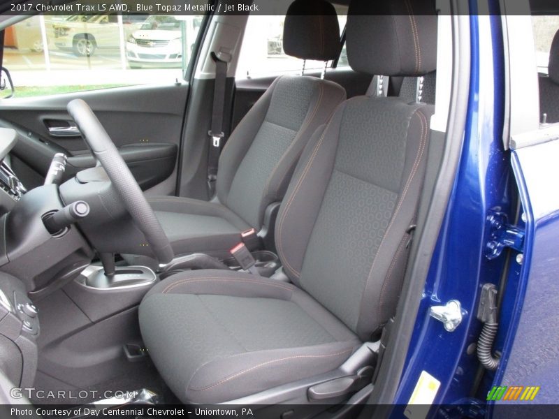 Blue Topaz Metallic / Jet Black 2017 Chevrolet Trax LS AWD