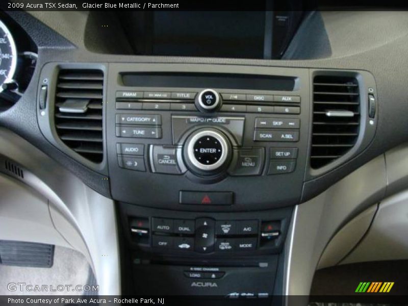 Glacier Blue Metallic / Parchment 2009 Acura TSX Sedan