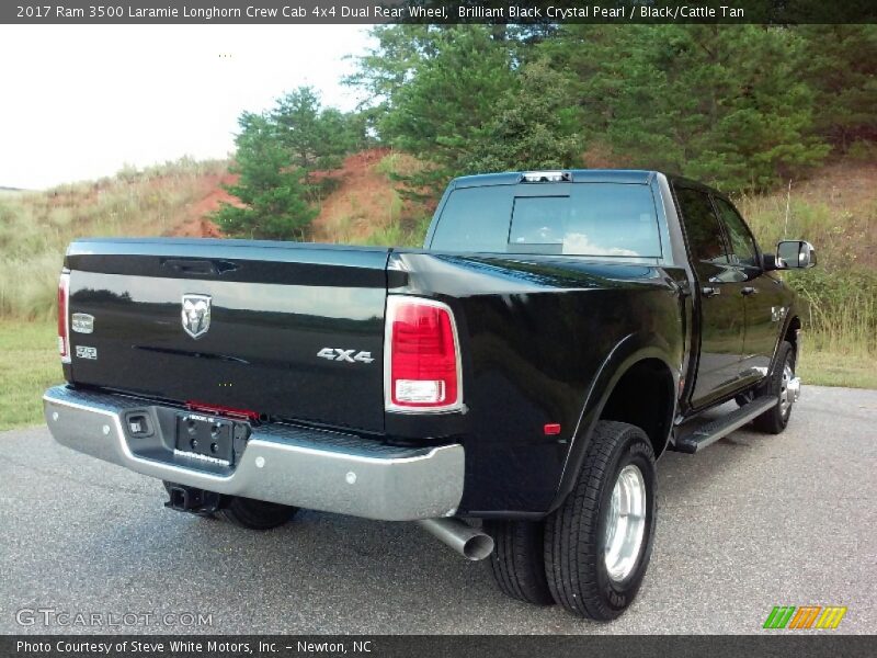 Brilliant Black Crystal Pearl / Black/Cattle Tan 2017 Ram 3500 Laramie Longhorn Crew Cab 4x4 Dual Rear Wheel