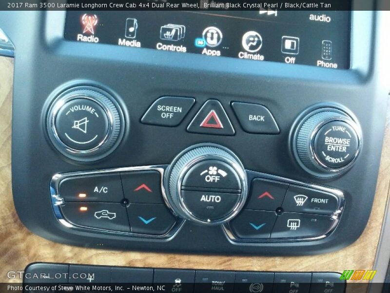 Controls of 2017 3500 Laramie Longhorn Crew Cab 4x4 Dual Rear Wheel