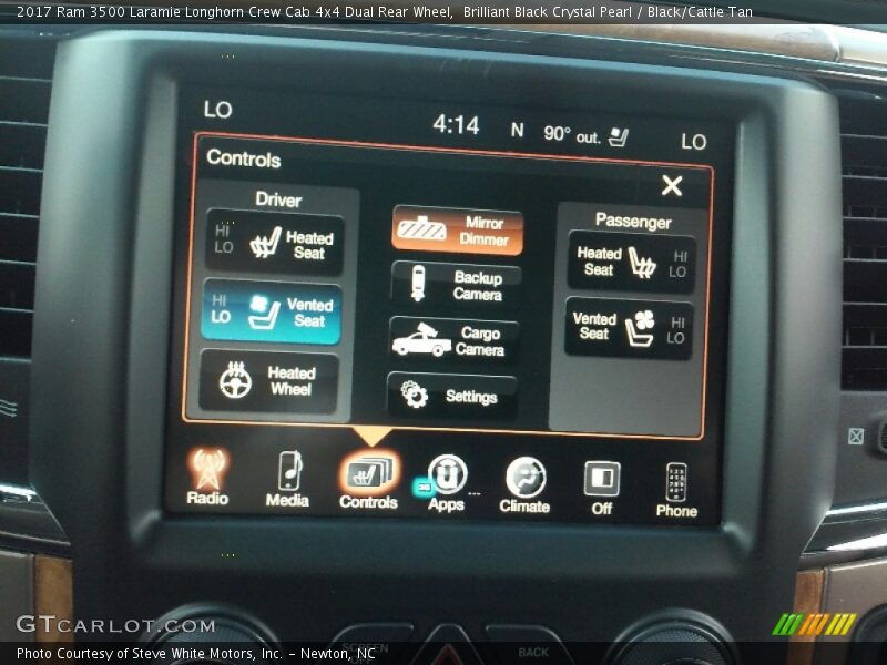 Brilliant Black Crystal Pearl / Black/Cattle Tan 2017 Ram 3500 Laramie Longhorn Crew Cab 4x4 Dual Rear Wheel