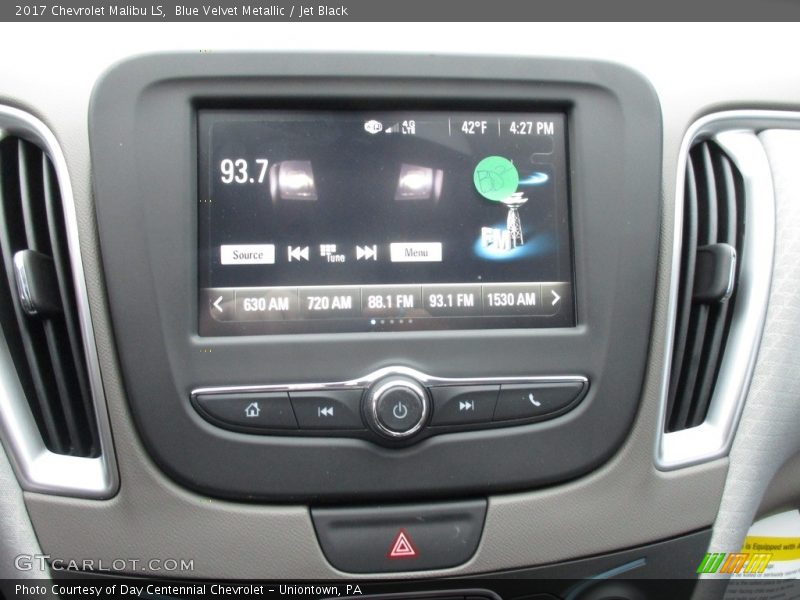 Blue Velvet Metallic / Jet Black 2017 Chevrolet Malibu LS