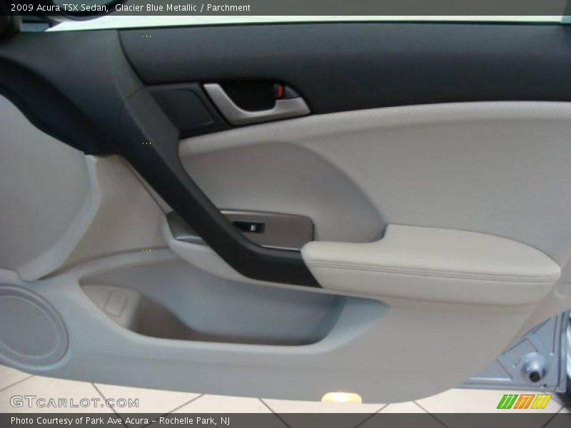 Glacier Blue Metallic / Parchment 2009 Acura TSX Sedan