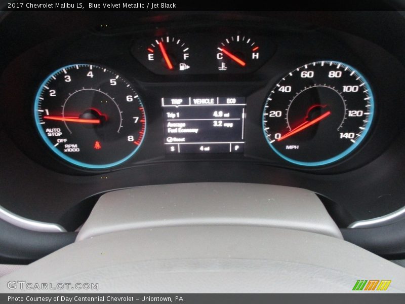 Blue Velvet Metallic / Jet Black 2017 Chevrolet Malibu LS