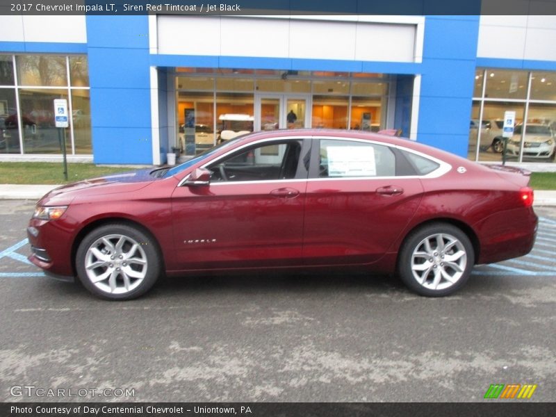 Siren Red Tintcoat / Jet Black 2017 Chevrolet Impala LT