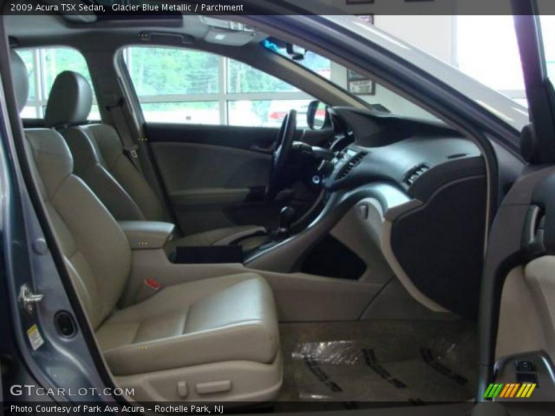Glacier Blue Metallic / Parchment 2009 Acura TSX Sedan