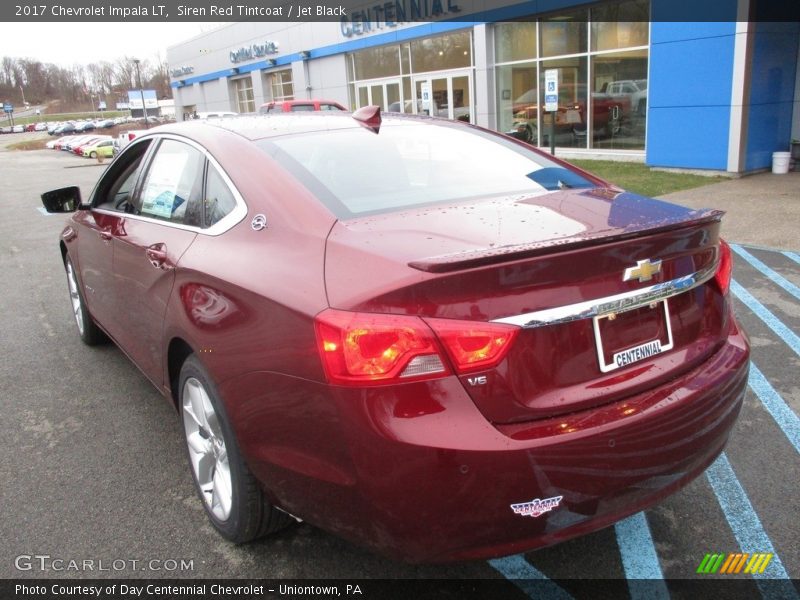 Siren Red Tintcoat / Jet Black 2017 Chevrolet Impala LT