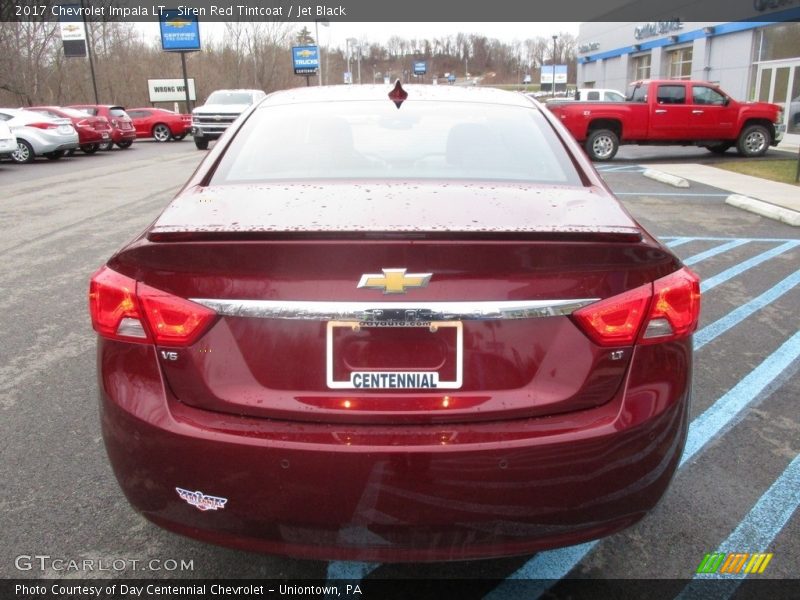 Siren Red Tintcoat / Jet Black 2017 Chevrolet Impala LT