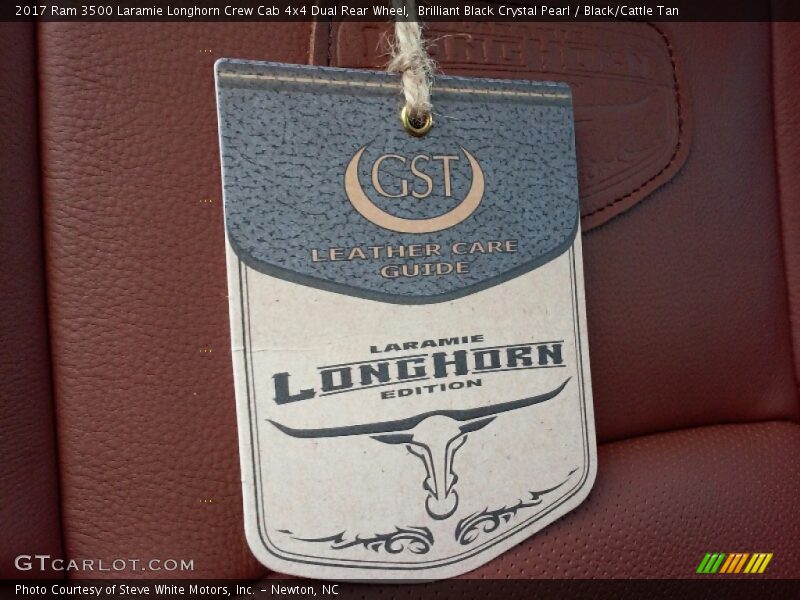 Info Tag of 2017 3500 Laramie Longhorn Crew Cab 4x4 Dual Rear Wheel