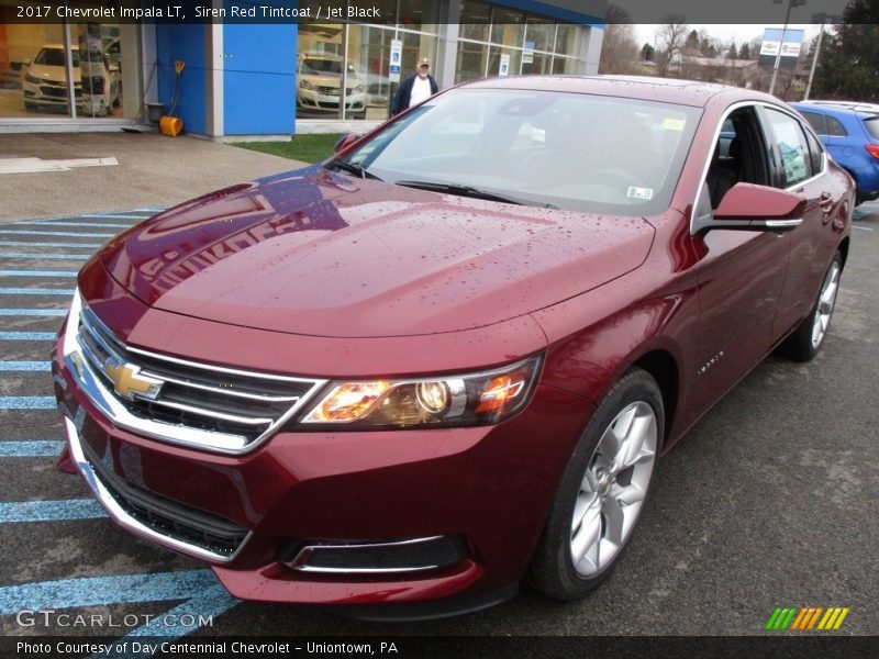 Siren Red Tintcoat / Jet Black 2017 Chevrolet Impala LT