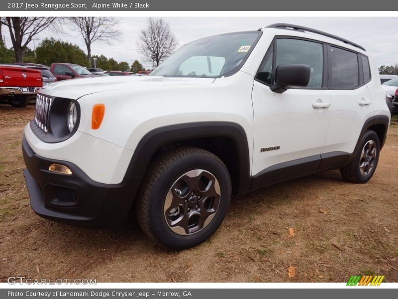 Alpine White / Black 2017 Jeep Renegade Sport