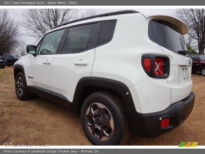 Alpine White / Black 2017 Jeep Renegade Sport