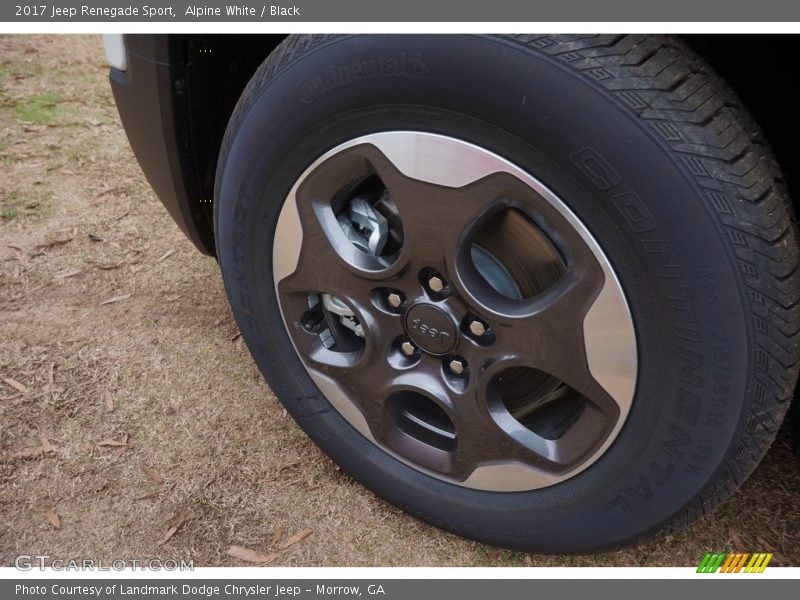 Alpine White / Black 2017 Jeep Renegade Sport