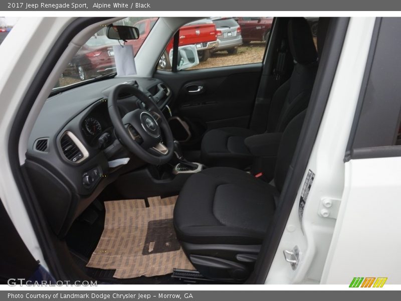 Alpine White / Black 2017 Jeep Renegade Sport