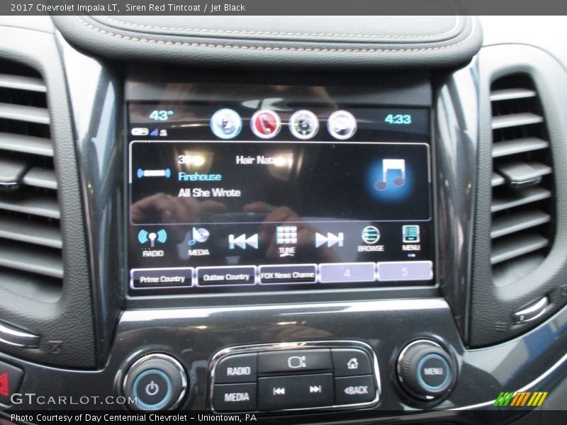 Siren Red Tintcoat / Jet Black 2017 Chevrolet Impala LT