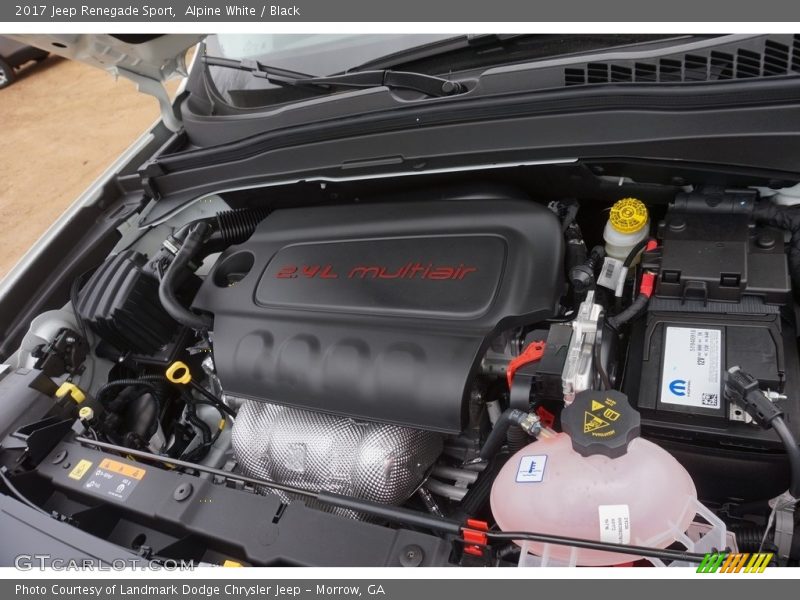 Alpine White / Black 2017 Jeep Renegade Sport