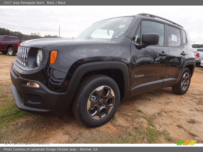 Black / Black 2017 Jeep Renegade Sport