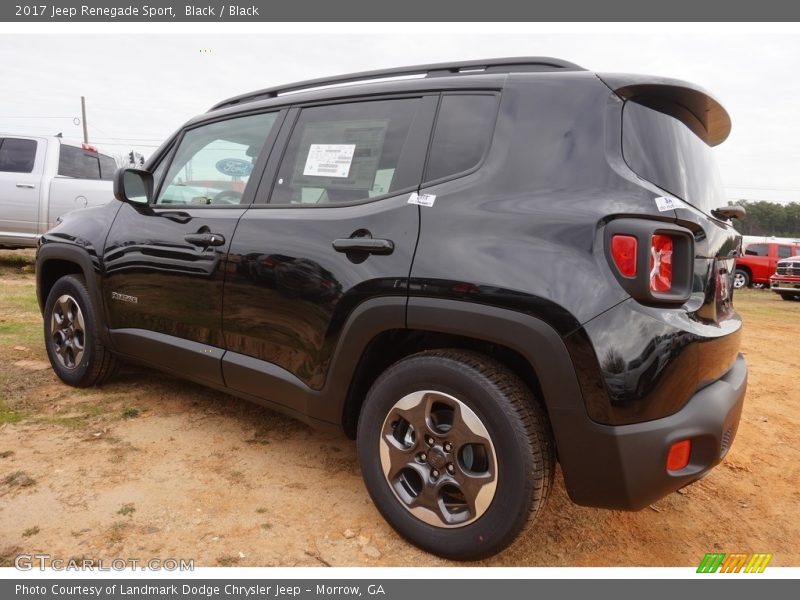 Black / Black 2017 Jeep Renegade Sport
