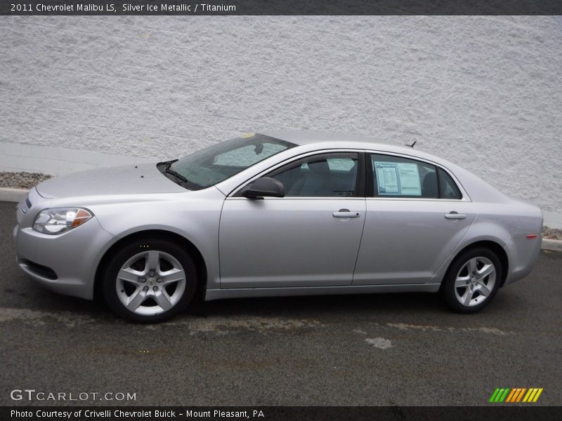 Silver Ice Metallic / Titanium 2011 Chevrolet Malibu LS