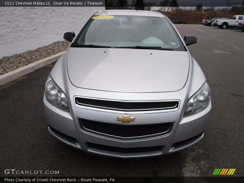Silver Ice Metallic / Titanium 2011 Chevrolet Malibu LS