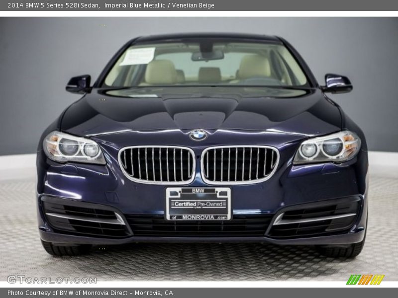 Imperial Blue Metallic / Venetian Beige 2014 BMW 5 Series 528i Sedan