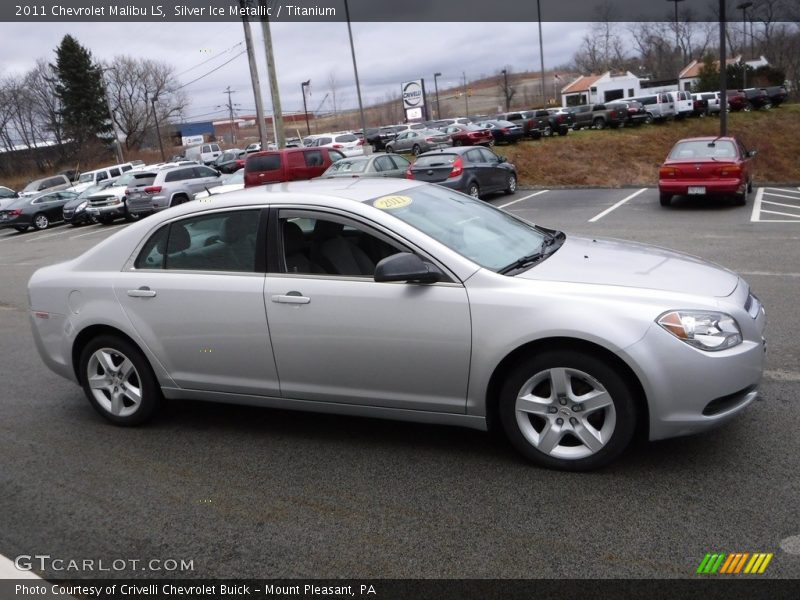 Silver Ice Metallic / Titanium 2011 Chevrolet Malibu LS