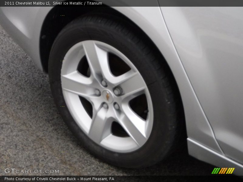 Silver Ice Metallic / Titanium 2011 Chevrolet Malibu LS