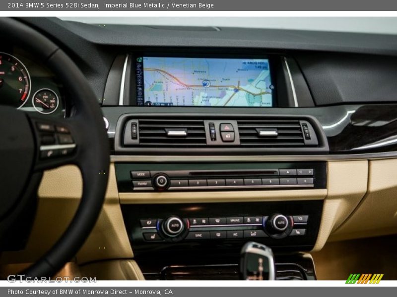 Imperial Blue Metallic / Venetian Beige 2014 BMW 5 Series 528i Sedan