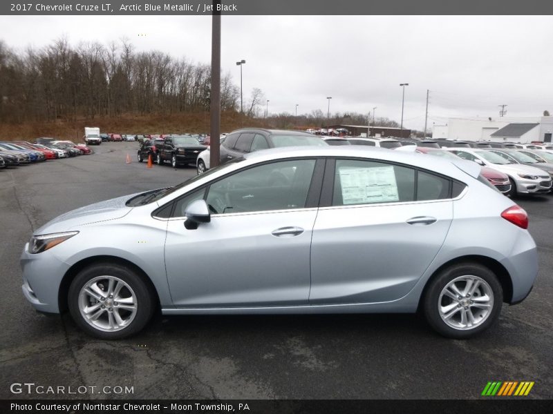 Arctic Blue Metallic / Jet Black 2017 Chevrolet Cruze LT