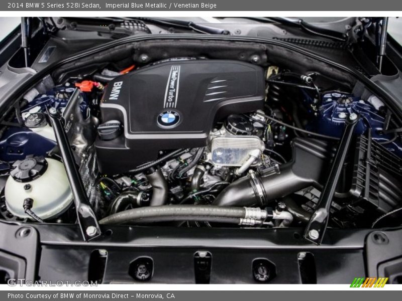 Imperial Blue Metallic / Venetian Beige 2014 BMW 5 Series 528i Sedan