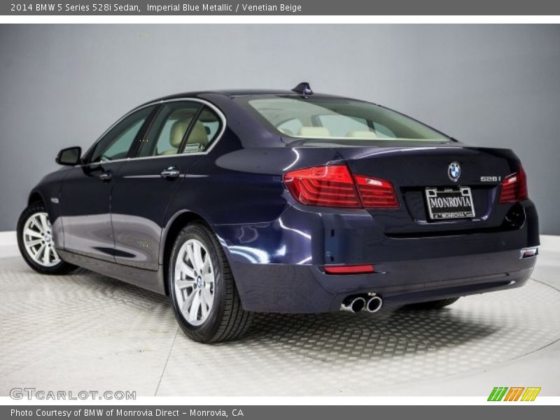 Imperial Blue Metallic / Venetian Beige 2014 BMW 5 Series 528i Sedan
