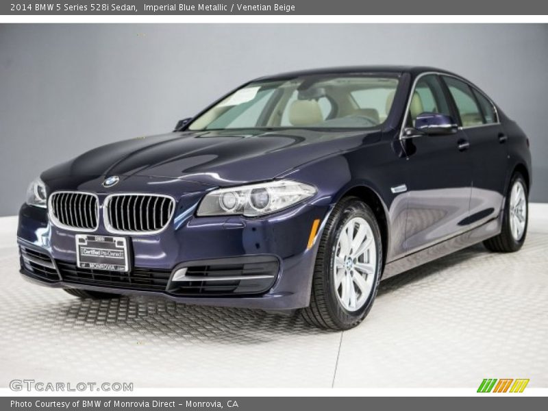 Imperial Blue Metallic / Venetian Beige 2014 BMW 5 Series 528i Sedan