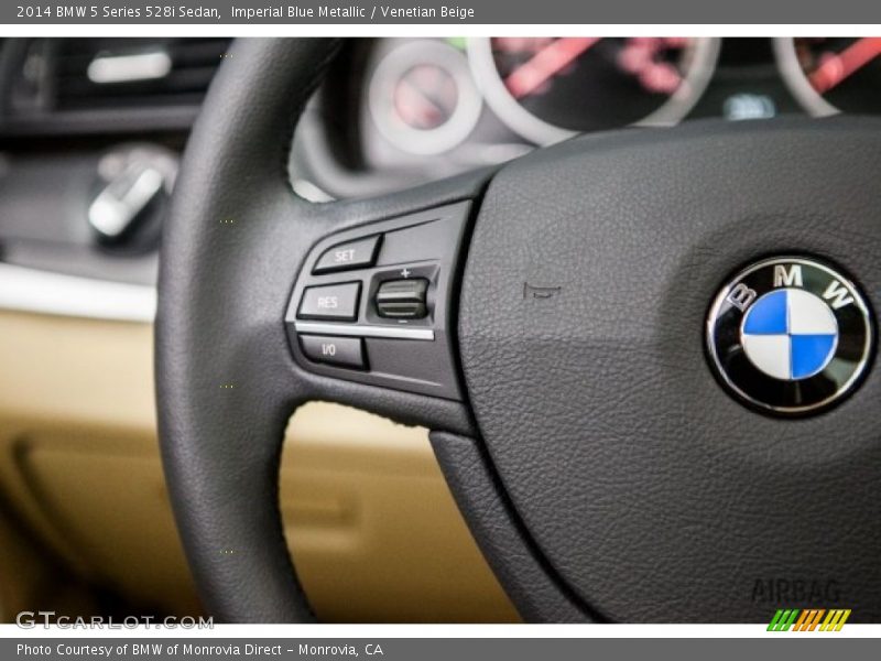 Imperial Blue Metallic / Venetian Beige 2014 BMW 5 Series 528i Sedan
