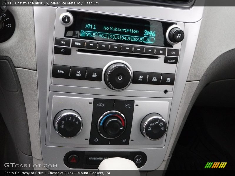 Silver Ice Metallic / Titanium 2011 Chevrolet Malibu LS
