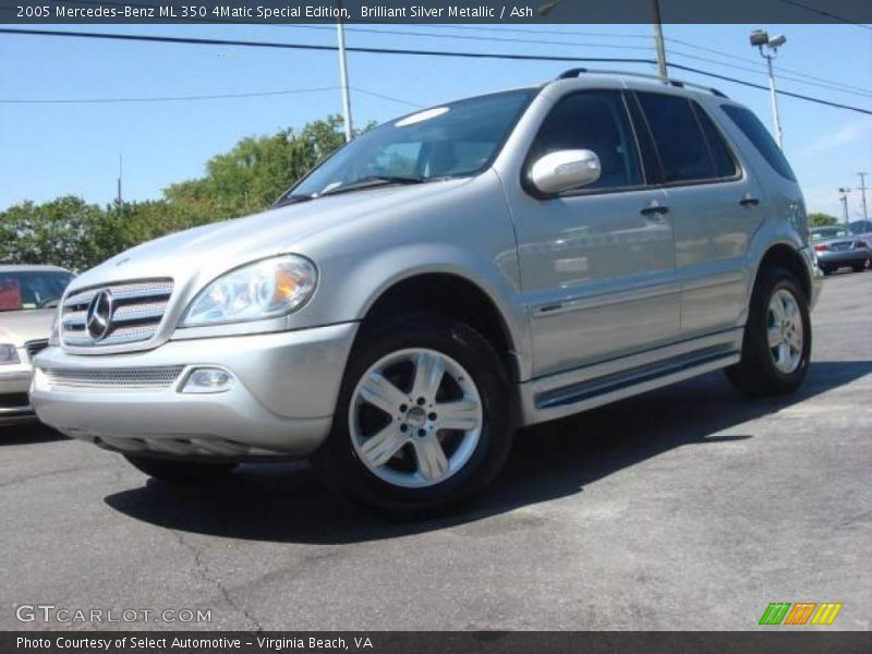 Brilliant Silver Metallic / Ash 2005 Mercedes-Benz ML 350 4Matic Special Edition