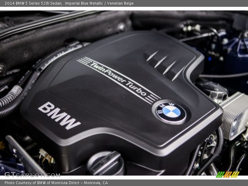 Imperial Blue Metallic / Venetian Beige 2014 BMW 5 Series 528i Sedan