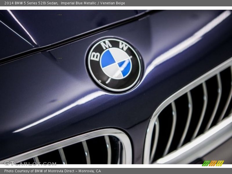 Imperial Blue Metallic / Venetian Beige 2014 BMW 5 Series 528i Sedan