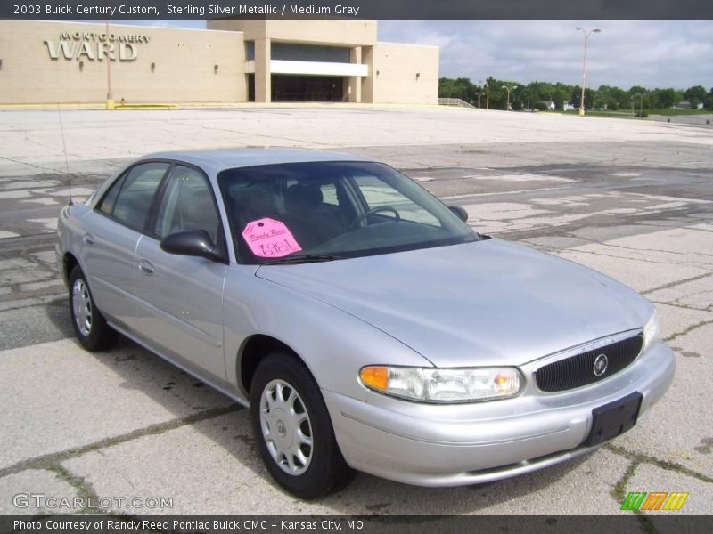 Sterling Silver Metallic / Medium Gray 2003 Buick Century Custom