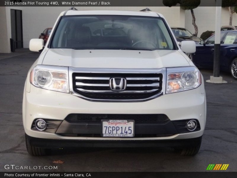 White Diamond Pearl / Black 2015 Honda Pilot Touring 4WD