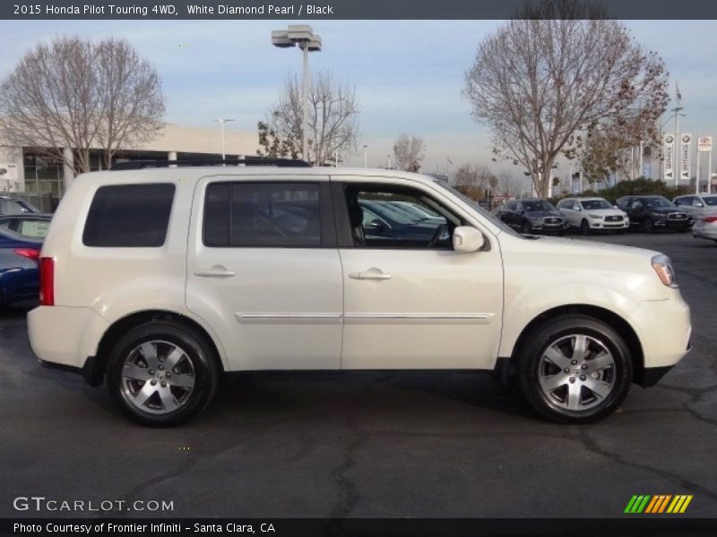White Diamond Pearl / Black 2015 Honda Pilot Touring 4WD