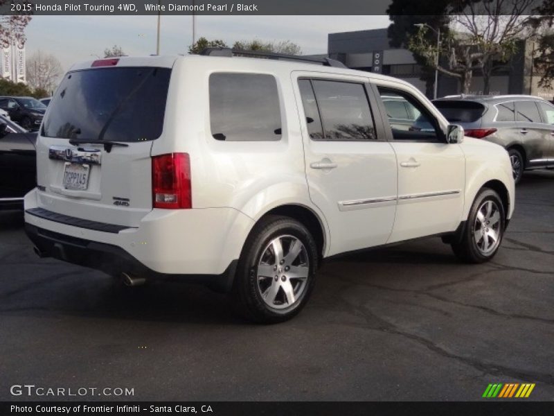White Diamond Pearl / Black 2015 Honda Pilot Touring 4WD