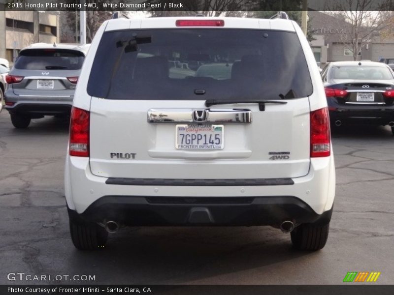 White Diamond Pearl / Black 2015 Honda Pilot Touring 4WD