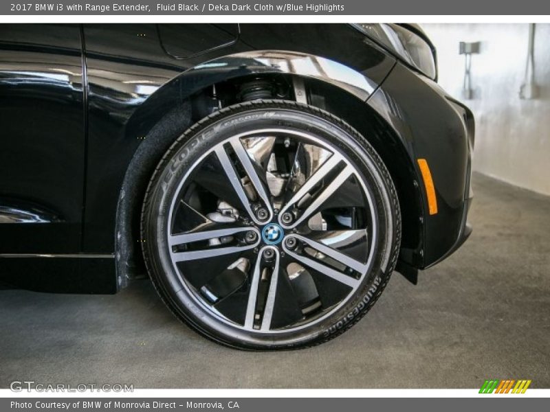 Fluid Black / Deka Dark Cloth w/Blue Highlights 2017 BMW i3 with Range Extender