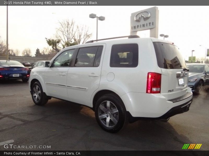 White Diamond Pearl / Black 2015 Honda Pilot Touring 4WD