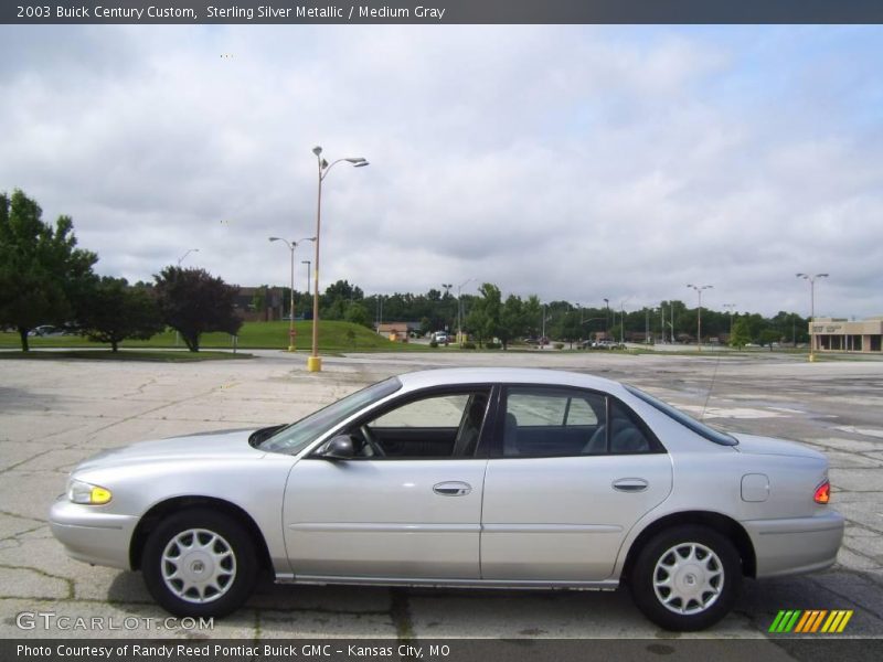 Sterling Silver Metallic / Medium Gray 2003 Buick Century Custom
