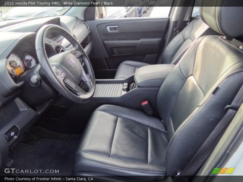 White Diamond Pearl / Black 2015 Honda Pilot Touring 4WD