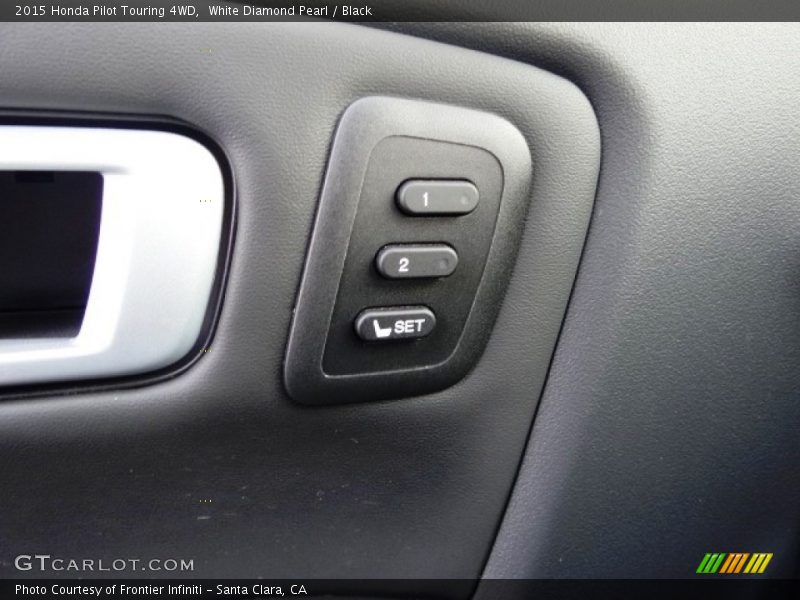 White Diamond Pearl / Black 2015 Honda Pilot Touring 4WD