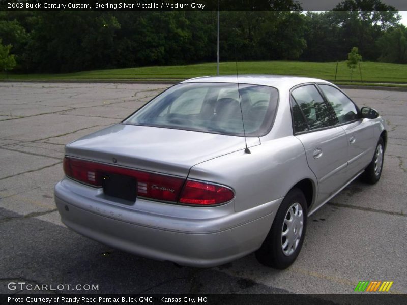 Sterling Silver Metallic / Medium Gray 2003 Buick Century Custom