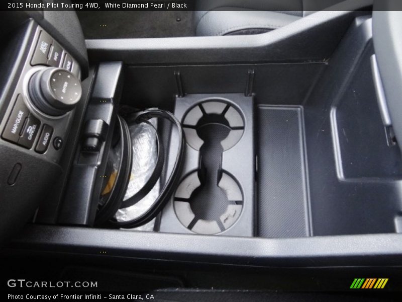 White Diamond Pearl / Black 2015 Honda Pilot Touring 4WD