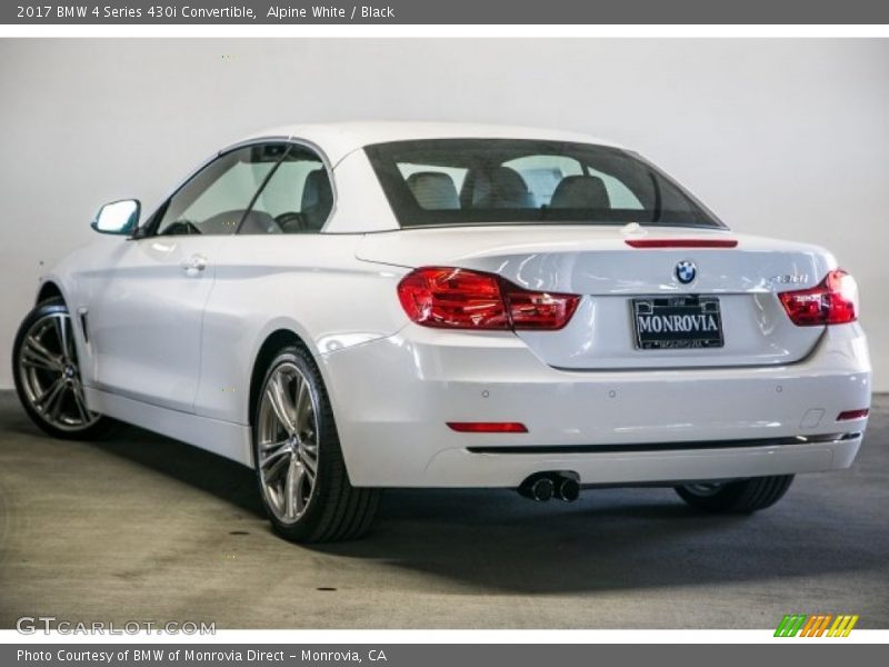 Alpine White / Black 2017 BMW 4 Series 430i Convertible